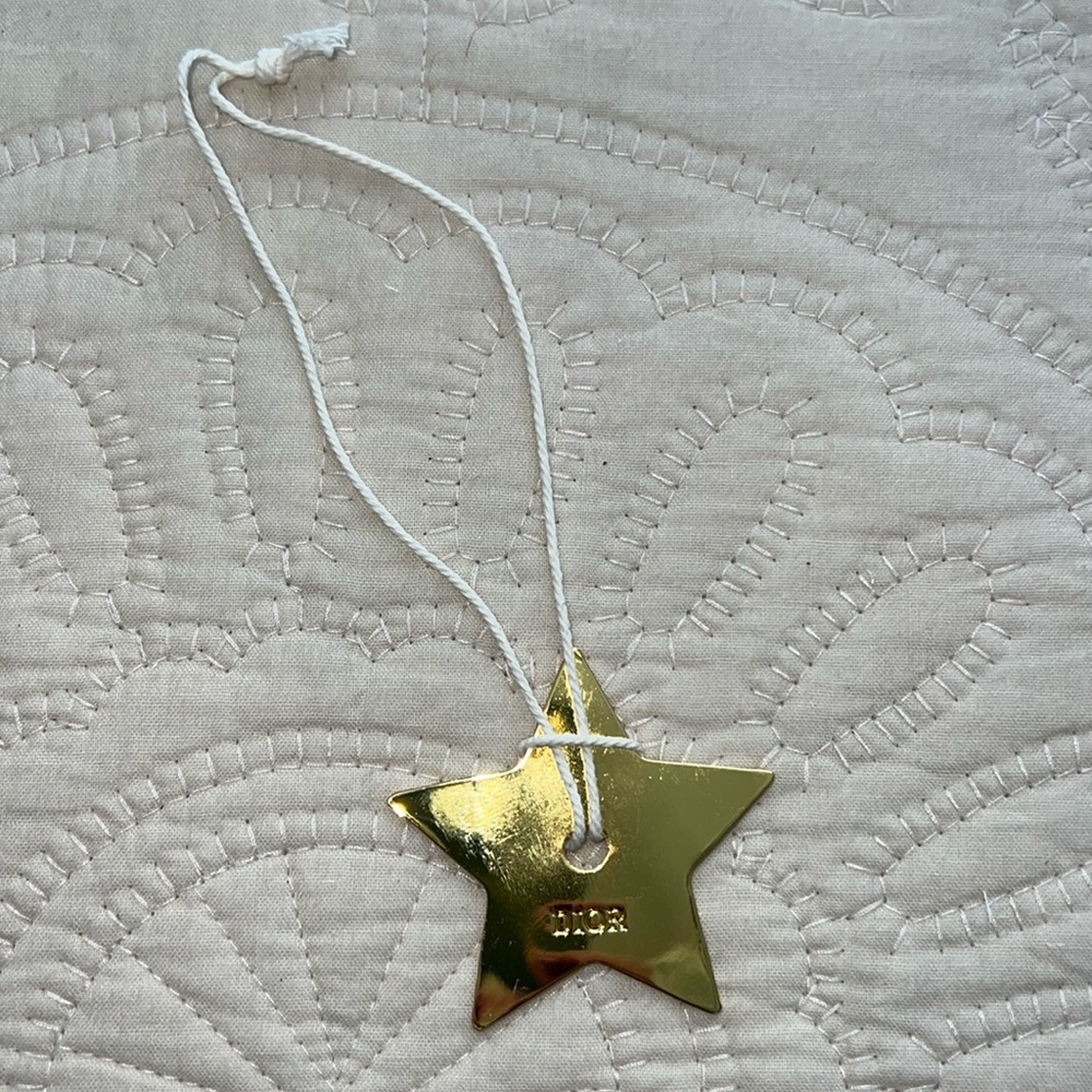 New Dior Gold Star Bag Charm Ornament